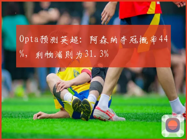 Opta预测英超：阿森纳夺冠概率44%，利物浦则为31.3%